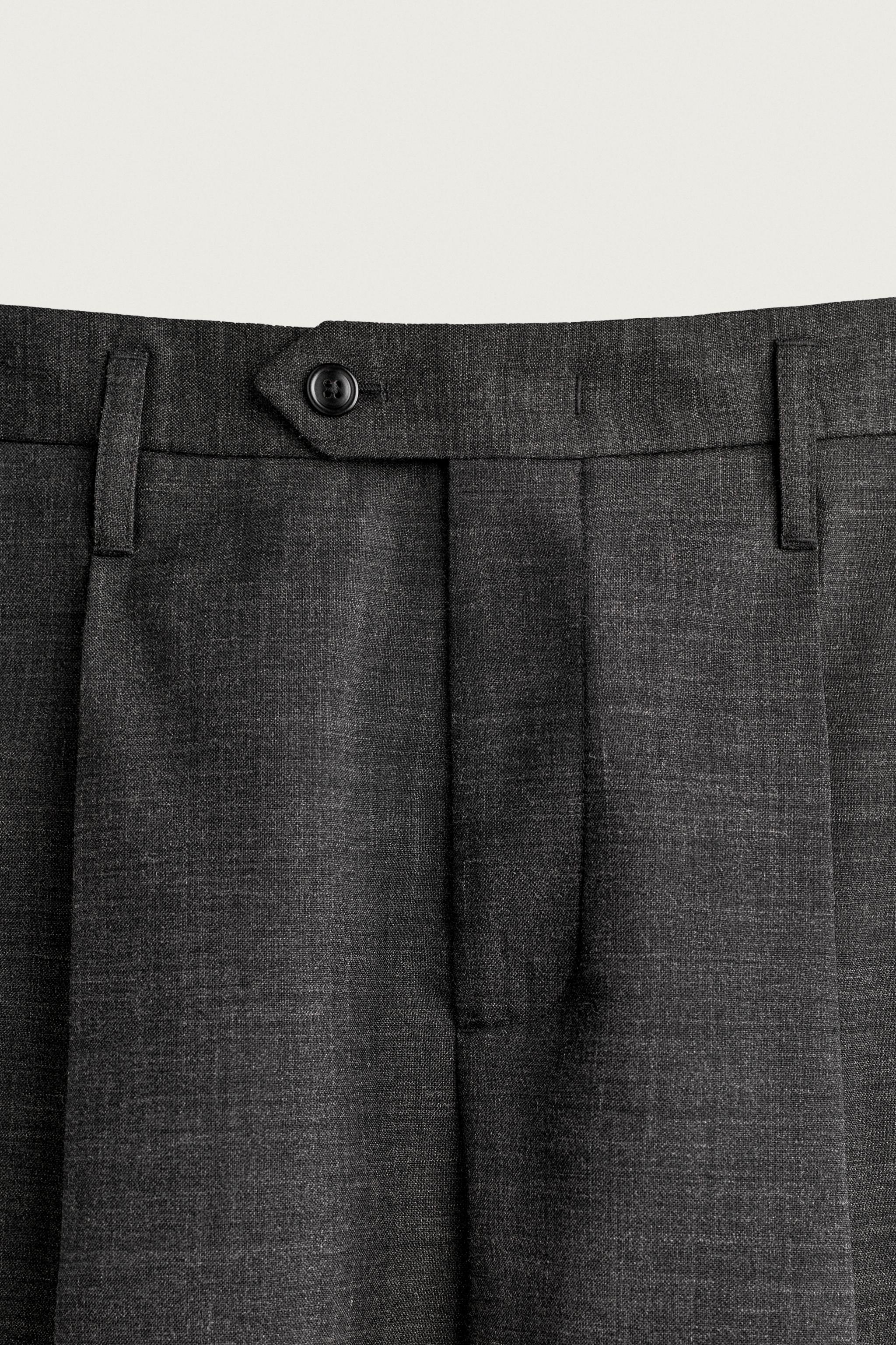 MANTECO® 100% WOOL PLEATED PANTS